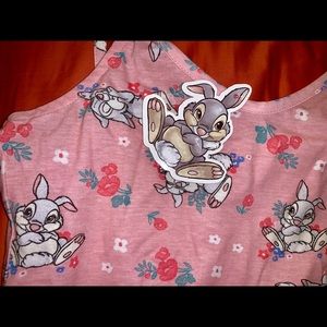 NWT Pink ruffle Thumper romper